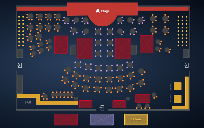 Plan de salle digitalisé